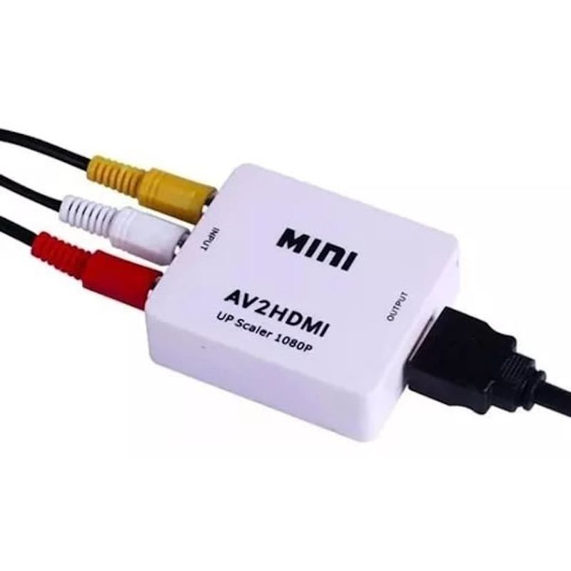 MALIK - Convertidor 3 RCA a HDMI: Convierte RCA a HDMI Fácilmente