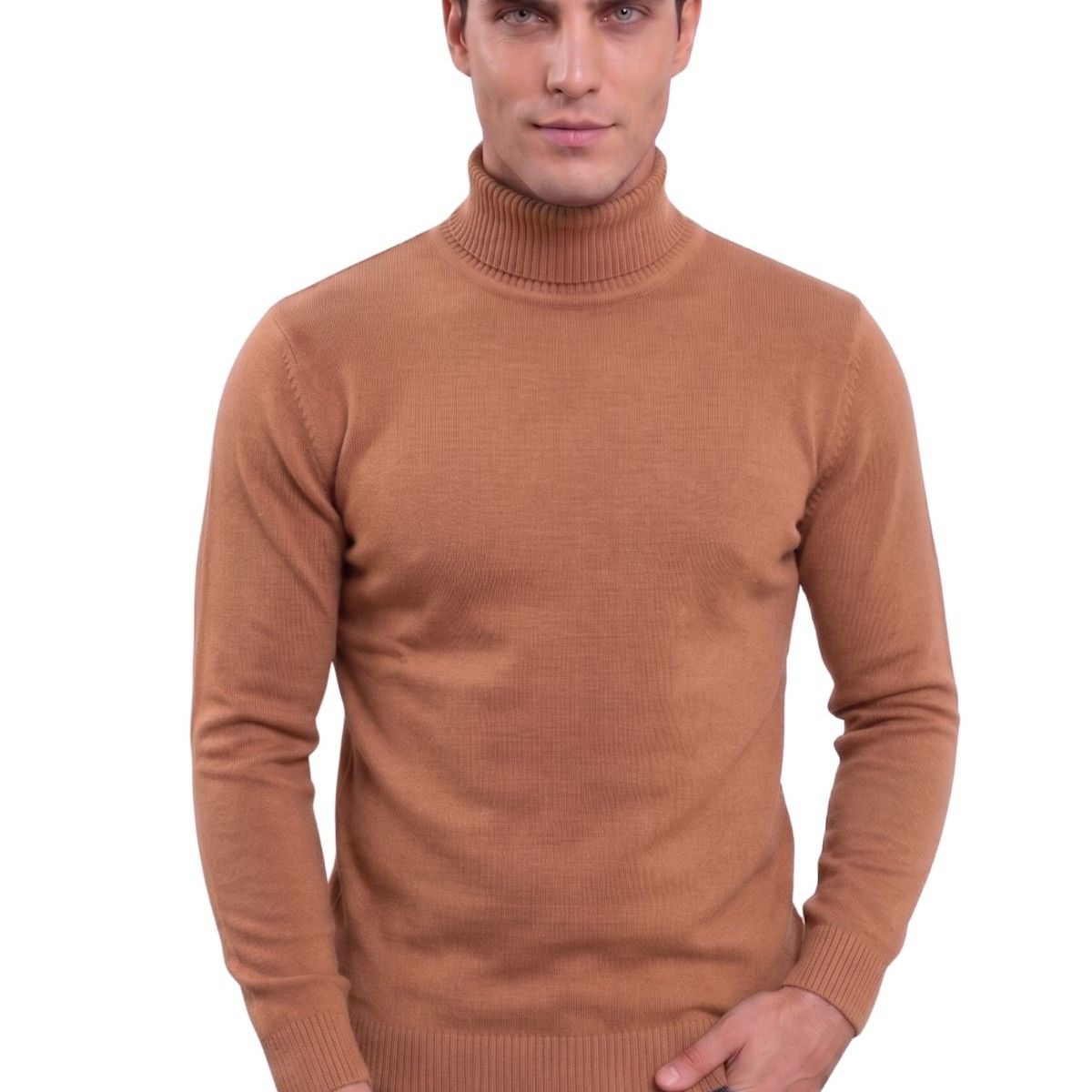 LOOK SHOP - Sweater Tejido Hombre Cuello Subido Beatle. 096