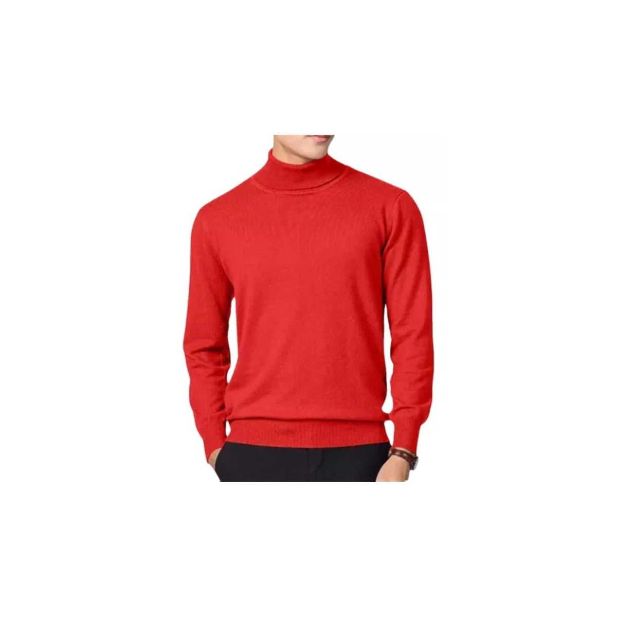LOOK SHOP - Sweater Tejido Hombre Cuello Subido Beatle. 096