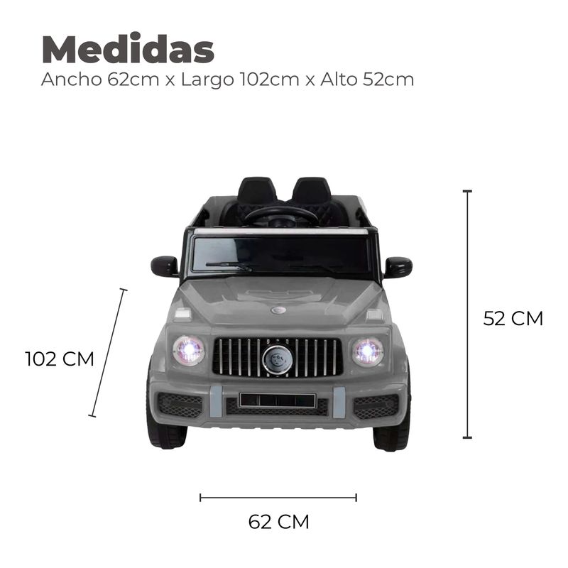 ALPHA - Jeep Eléctrico XXL 4x4 Mercedes Con Luz Sonido y Control
