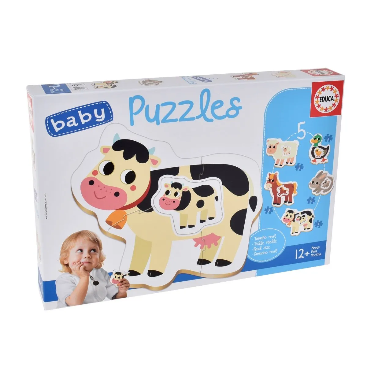 EDUCA - Rompecabezas EDUCA granja piezas grandes didáctico