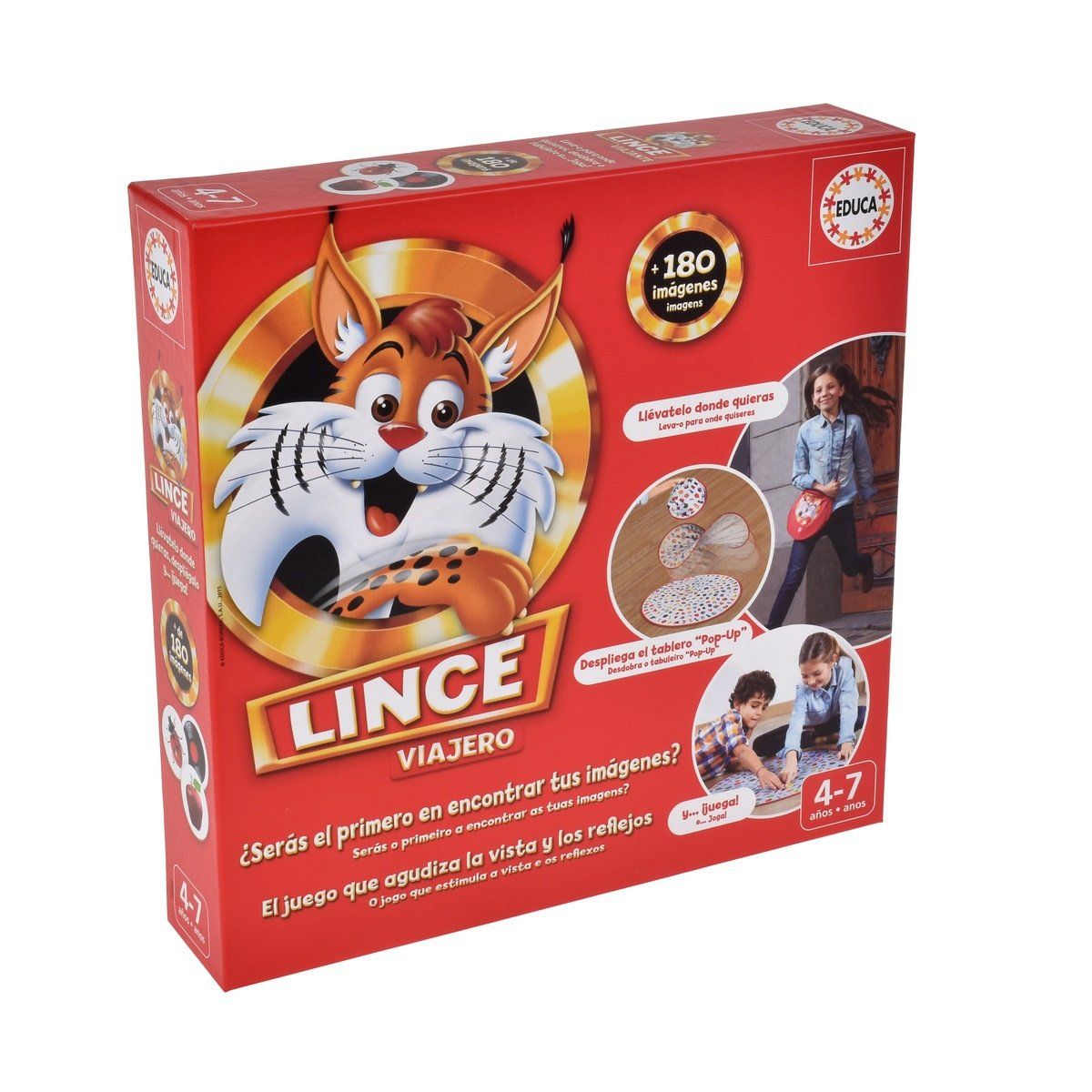 EDUCA - Juego de mesa EDUCA Ojo de Lince 4 jugadores viaje