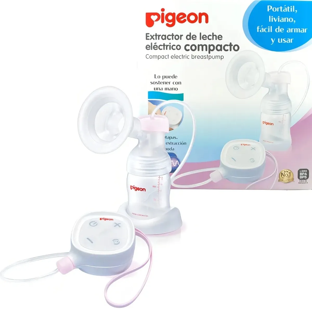 PIGEON - Extractor De Leche Eléctrico Compacto PIGEON