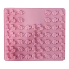 GENERICO - Molde Silicona 48 Mini Dinosaurios Baby Chocolate Jabón - Verde.
