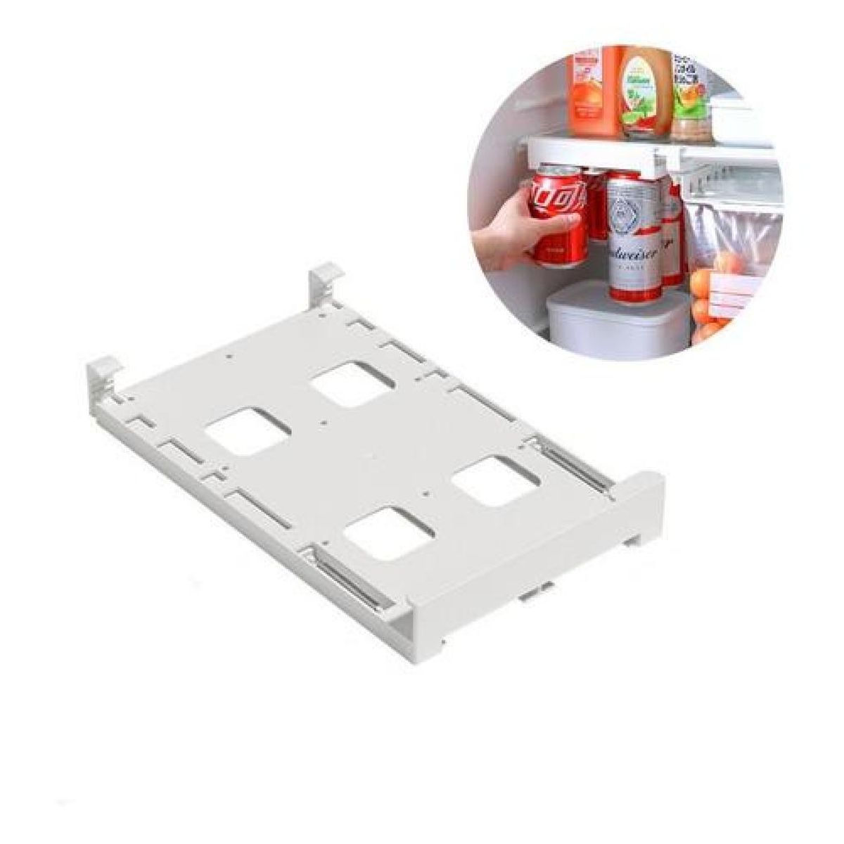 GENERICO - Organizador Dispensador De Latas Para Refrigerador Colgador - Verde