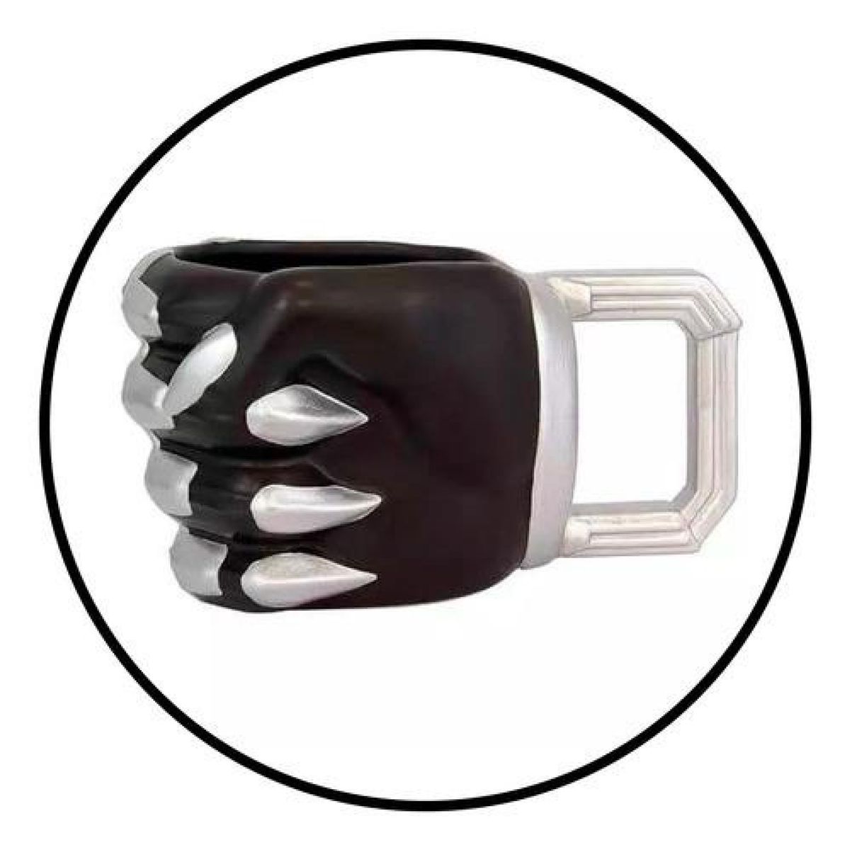 GENERICO - Tazón 3d Garra Pantera Negra Black Panther - Negro