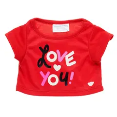 BUILD A BEAR - POLERA NEGRA LOVE YOU BUILD-A-BEAR