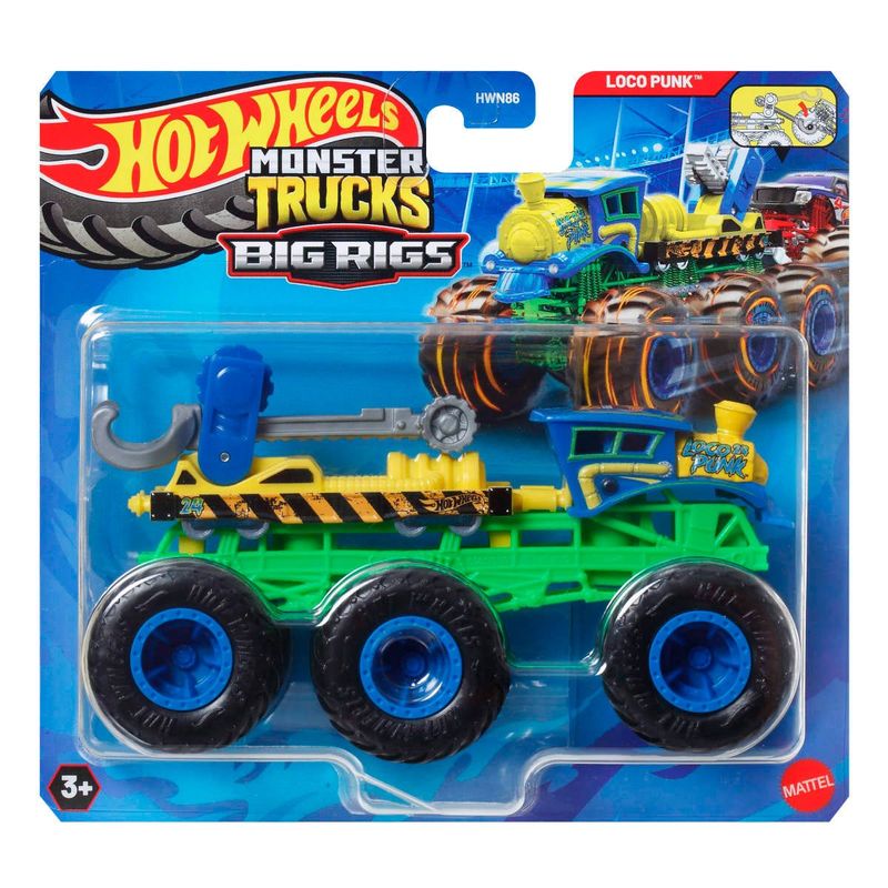HOT WHEELS - HOT WHEELS CAMIONES REMOLQUE ESCALA 1:64 - LOCO PUNK