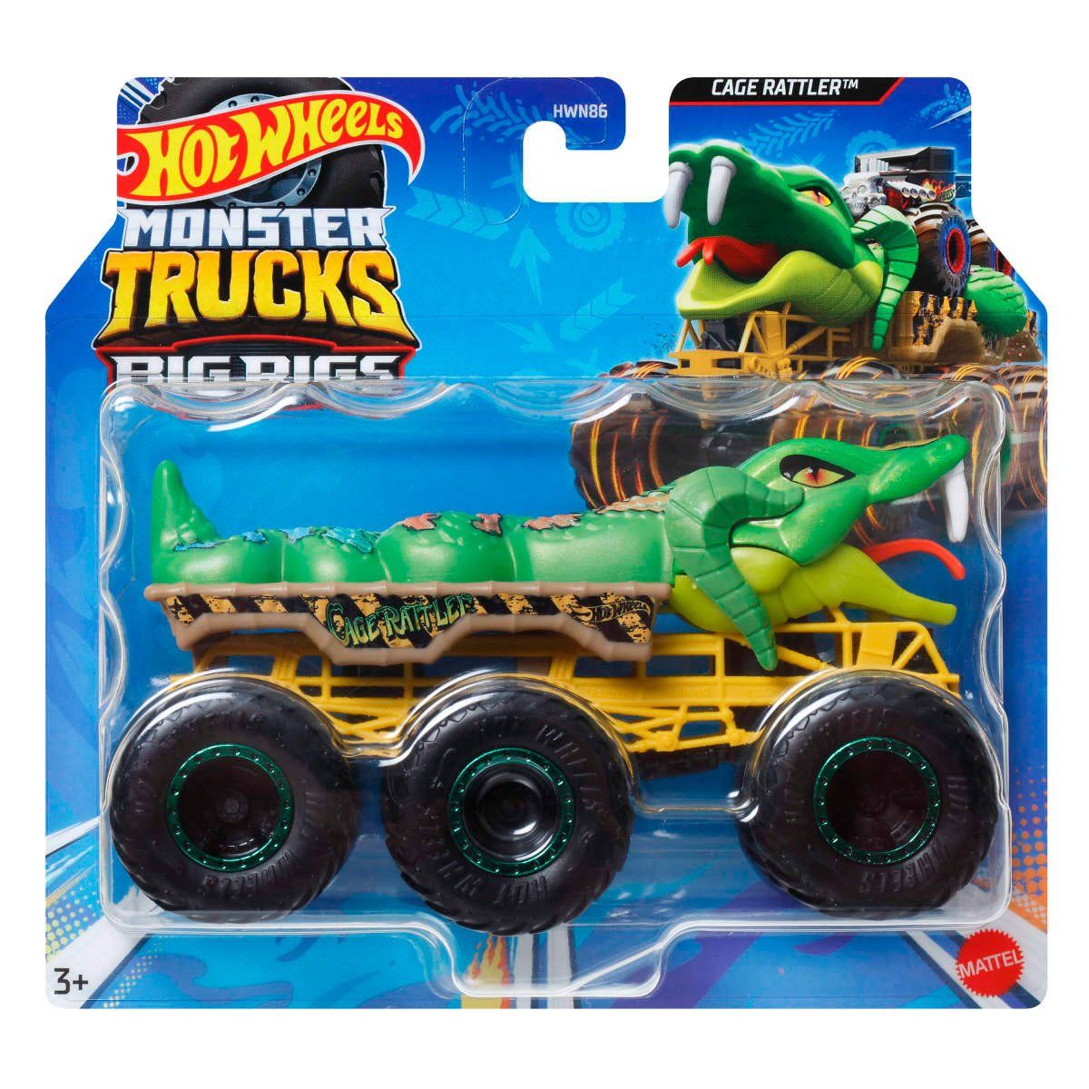 HOT WHEELS - HOT WHEELS CAMIONES  SORPRESA ESCALA 1:64 - CAGE RATTLER