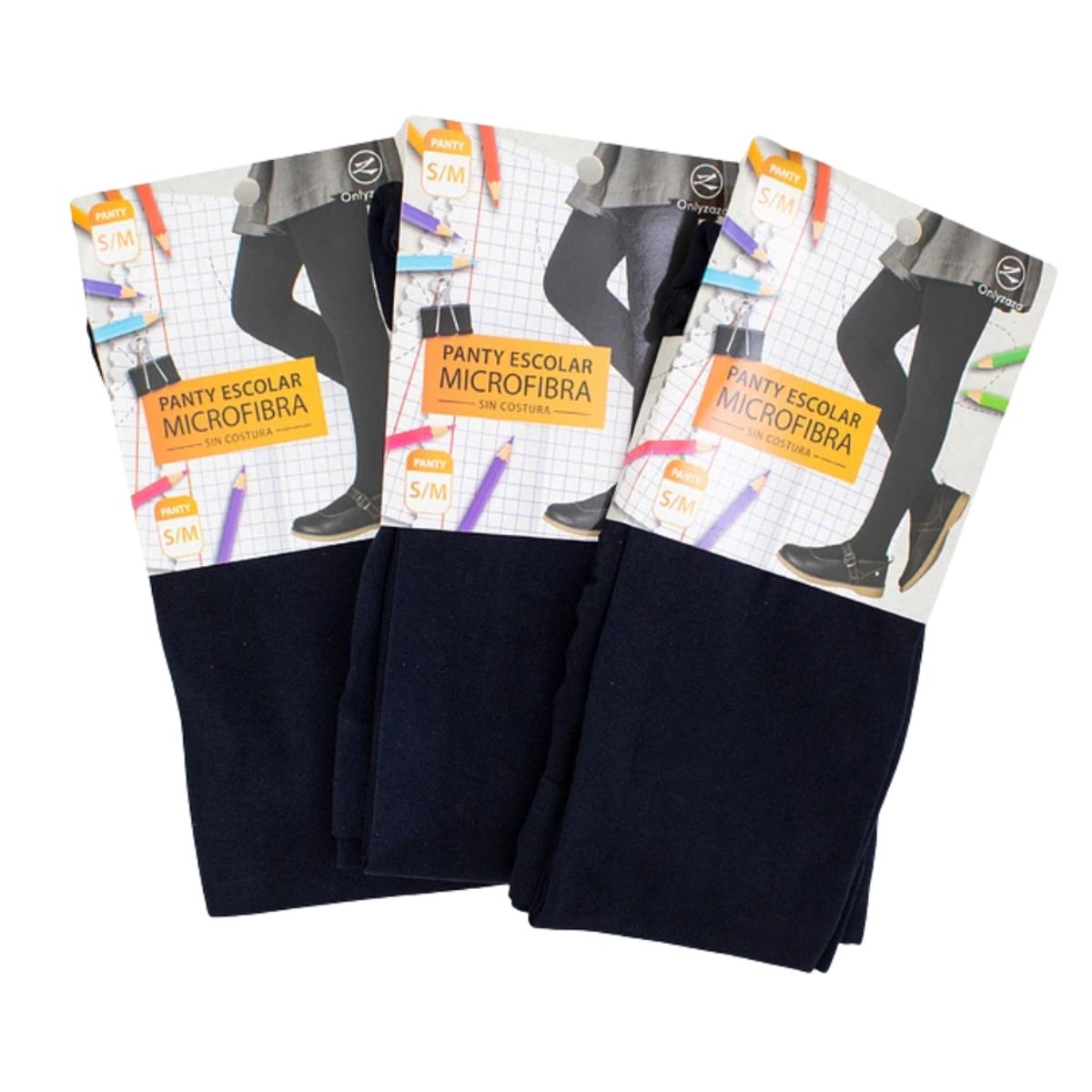 GARSIL - Pack 3 Panty Escolar Microfibra Strech Sin Costura