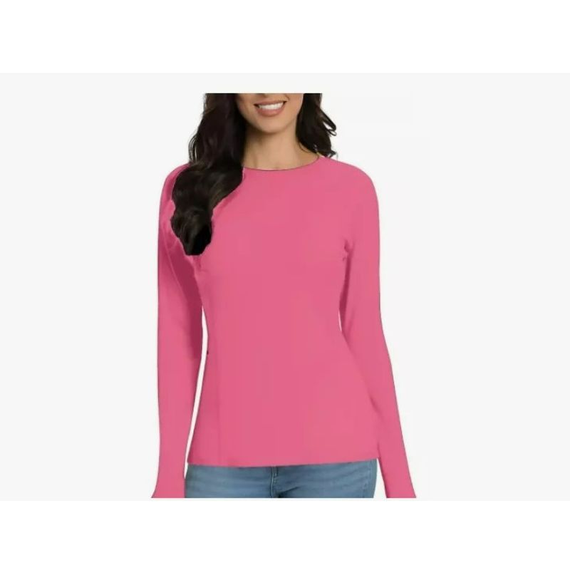 OEM - Polera Mujer Cuello Redondo Camiseta Primera Capa Rosa LXXL