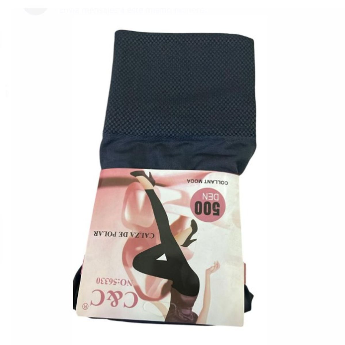 OEM - CALZA SIN COSTURA TIRO ALTO CON POLAR - GRIS - Gris  Talla única