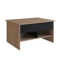 DF HOME - Mesa de Centro Elevable Nova Madera Negro B112088