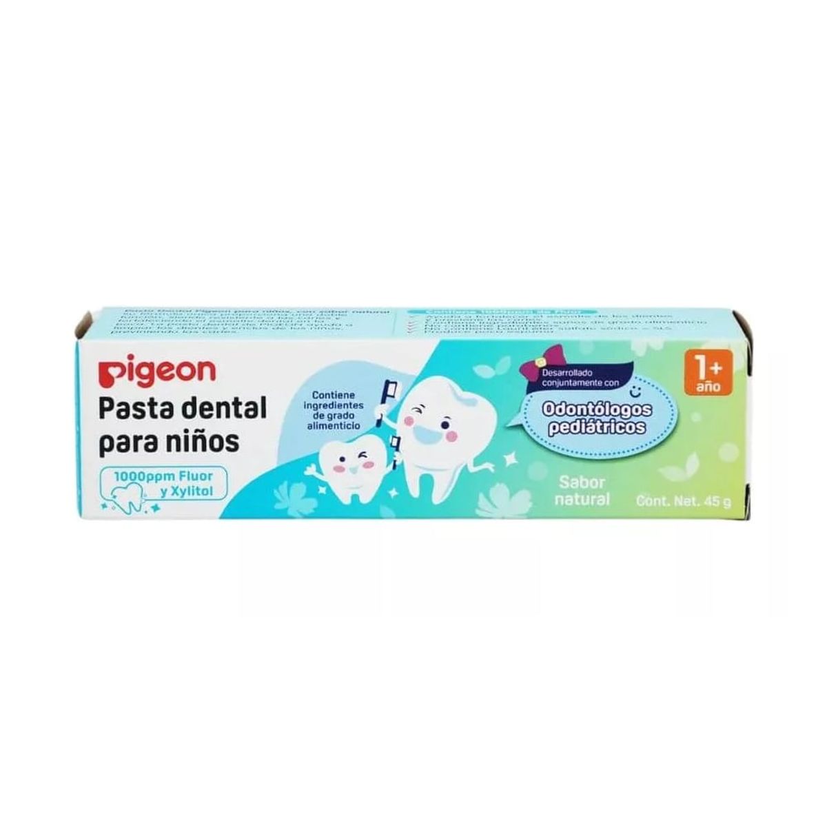 PIGEON - Pasta Dental Para Niños Sabor Natural 45gr