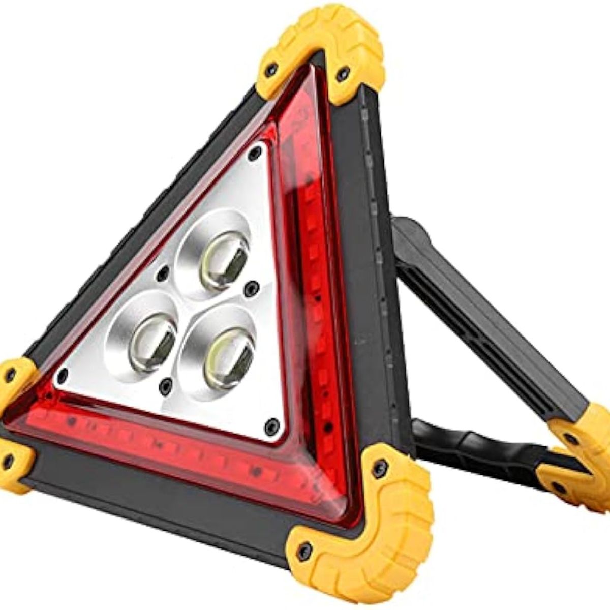 GENERICO - TRIANGULO EMERGENCIA CON PANEL SOLAR LUZ LED Y LINTERNA