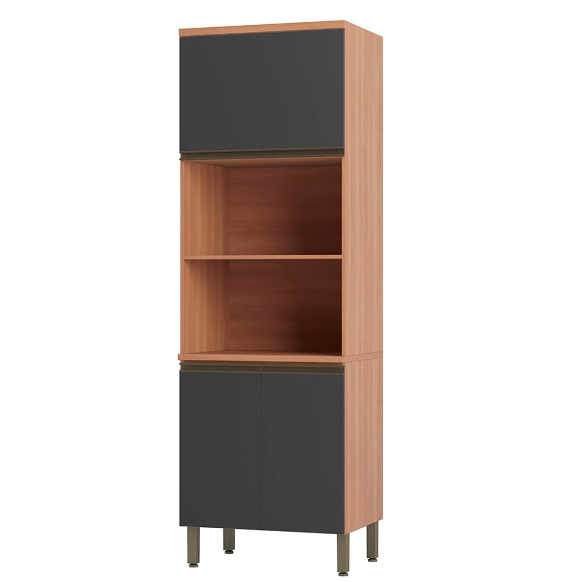 ROCA - Despensero de cocina Macadamia 3P Canela- grafito