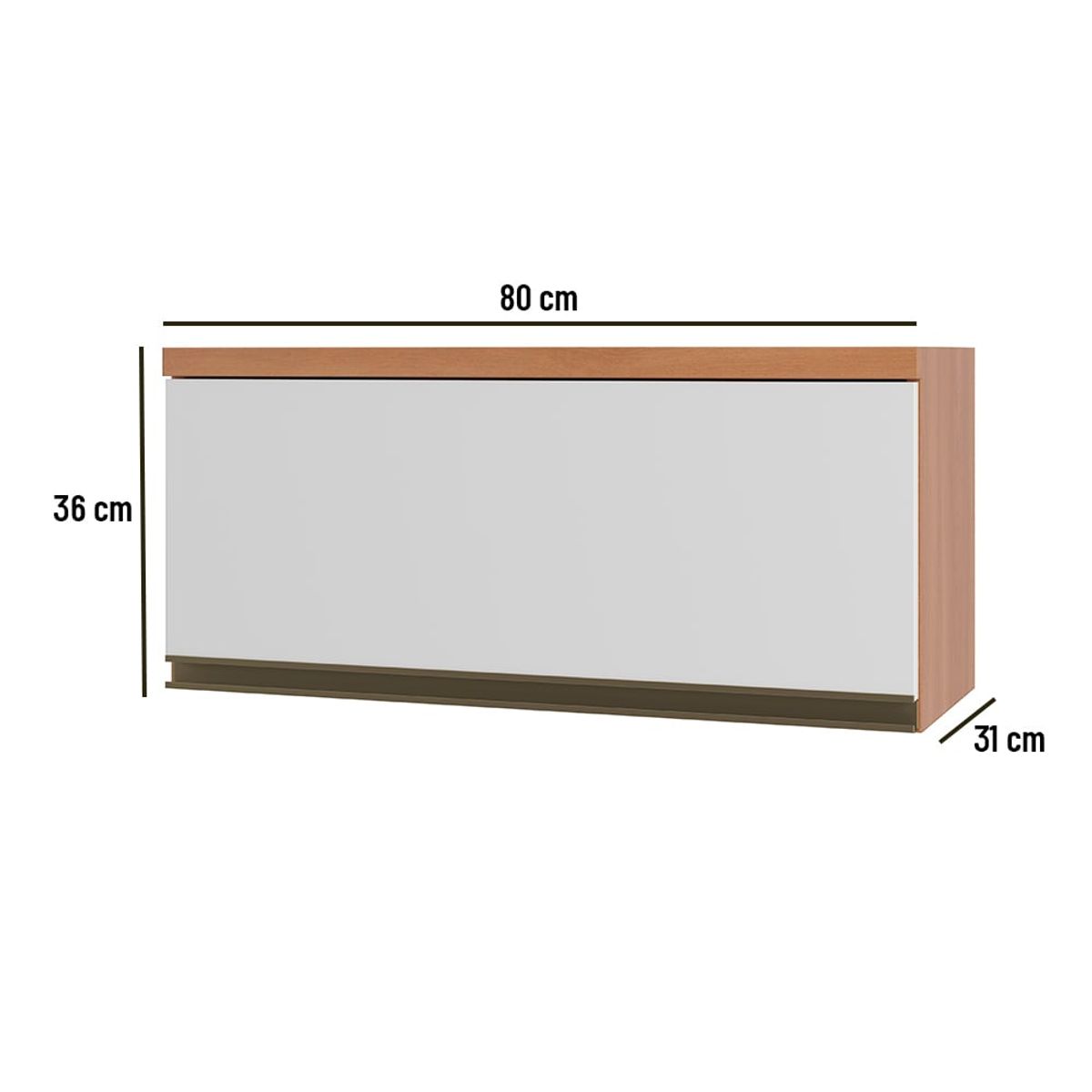 ROCA - Módulo aéreo Macadamia 80 cm 1P Canela- blanco