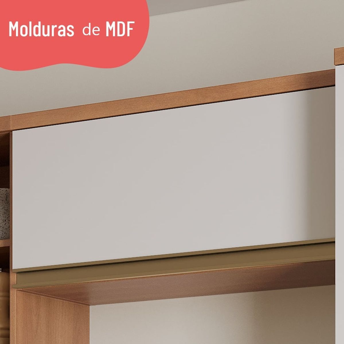 ROCA - Módulo aéreo Macadamia 80 cm 1P Canela- blanco