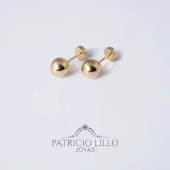 JOYAS PATRICIO LILLO - Aro BOLA 3 de oro abridores 14k