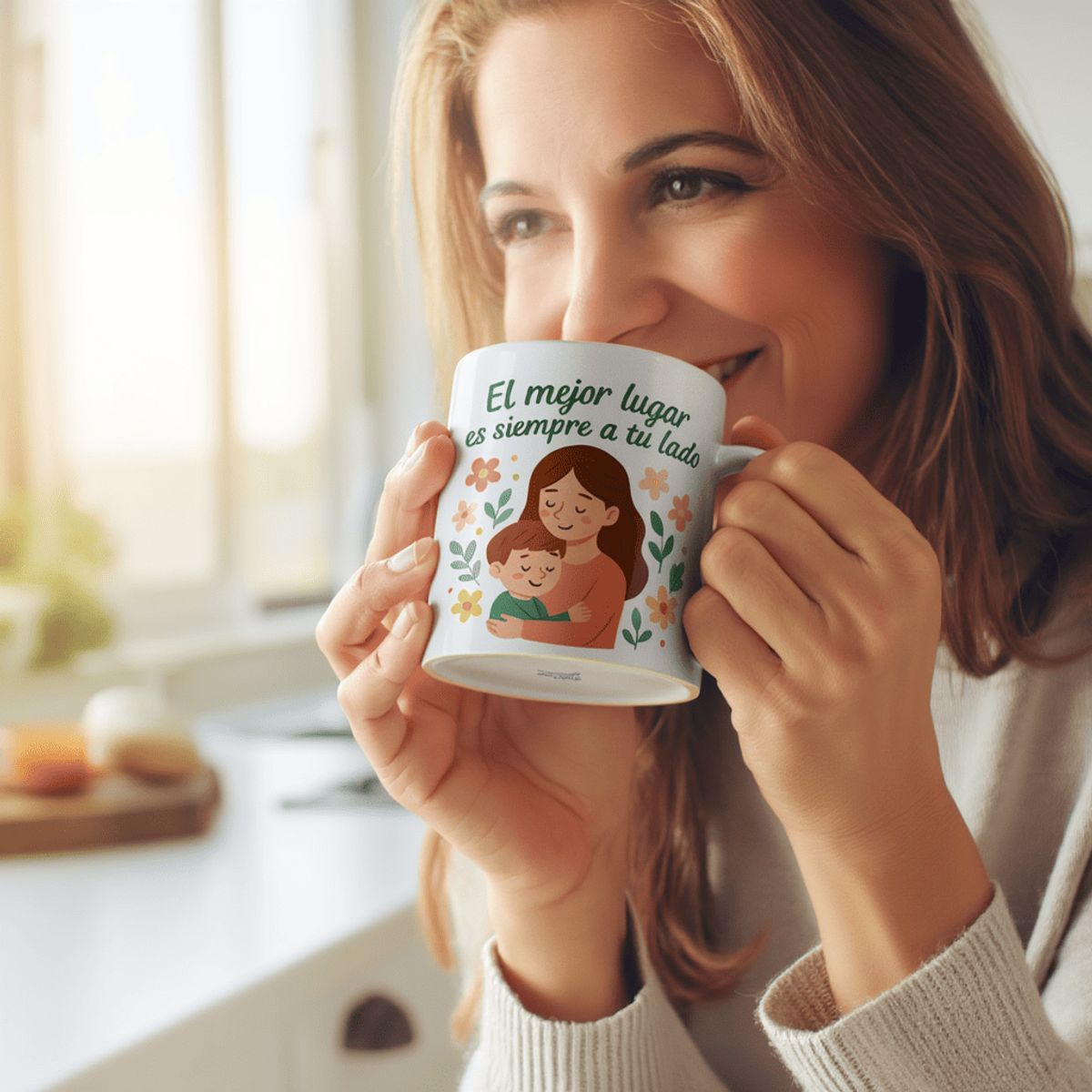 SM - Tazón El Mejor Lugar es Siempre a Tu Lado  Regalo para Mamá