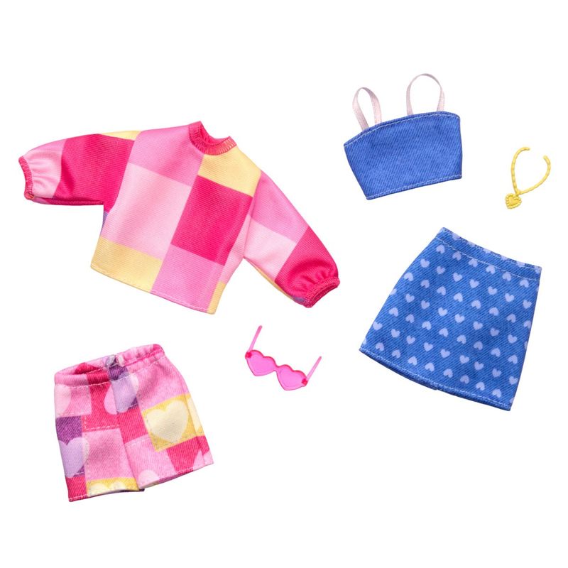 BARBIE - BARBIE ACCESORIOS DE 2 LOOKS - CONJUNTO CON LENTES DE SOL