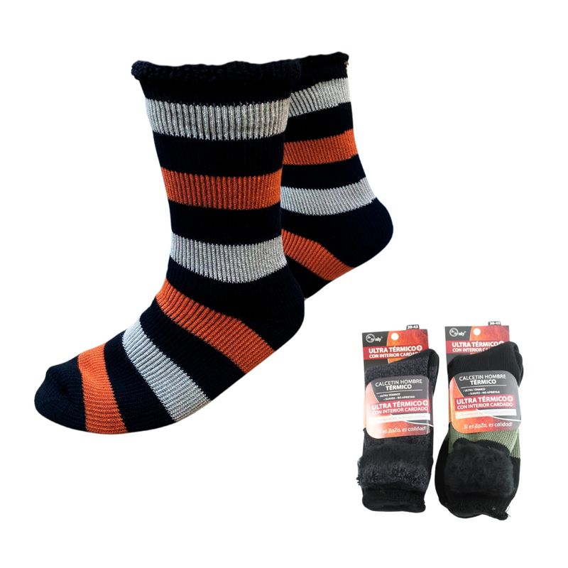 GARSIL - Calcetines para Hombre Ultra Termicos Cardado Suaves Talla 39-42