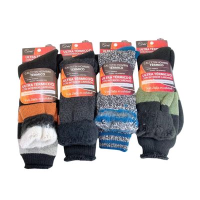 Imagen 2 del producto Calcetines para Hombre Ultra Termicos Cardado Suaves Talla 39-42