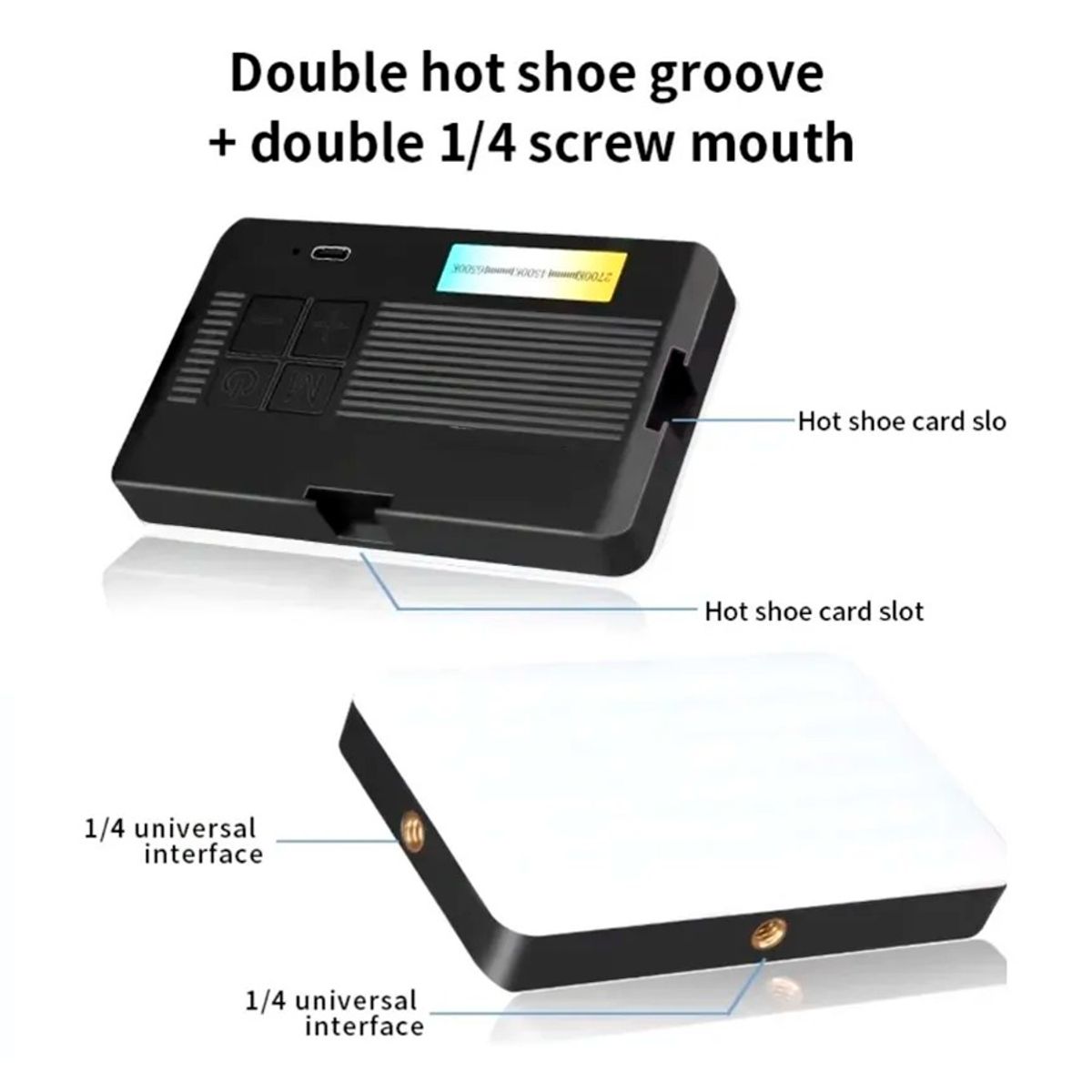 GENERICO - Luz Led Portátil Para Cámaras Tlf Selfis Videos Ajustable