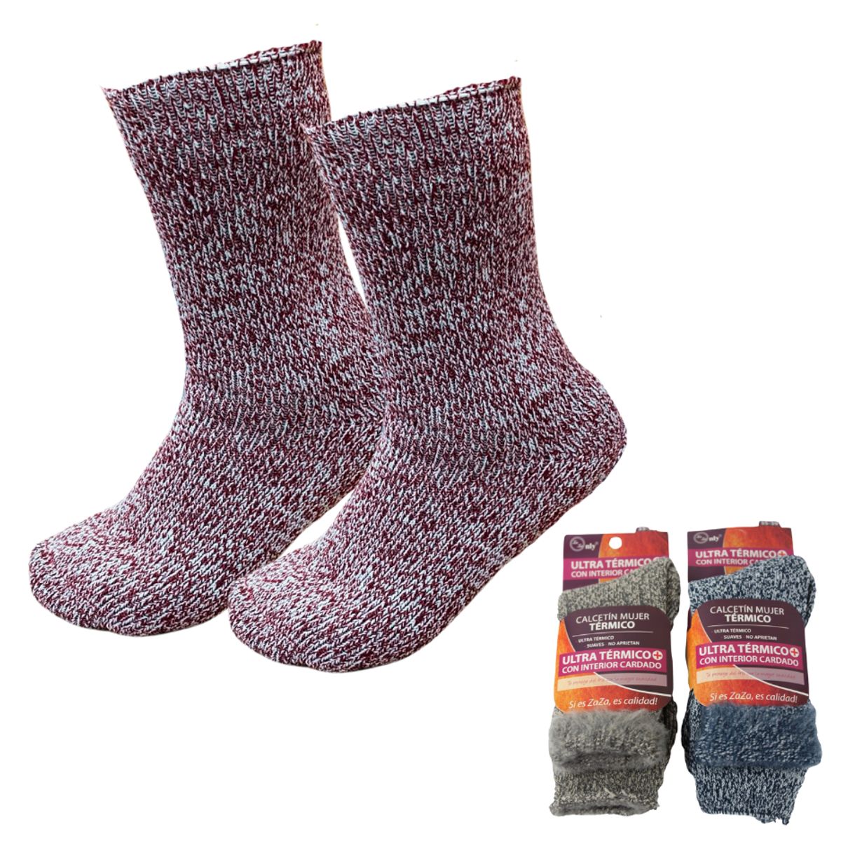 GARSIL - Calcetines  Para Mujer Ultra Termicos Cardado Suaves Talla 36-40