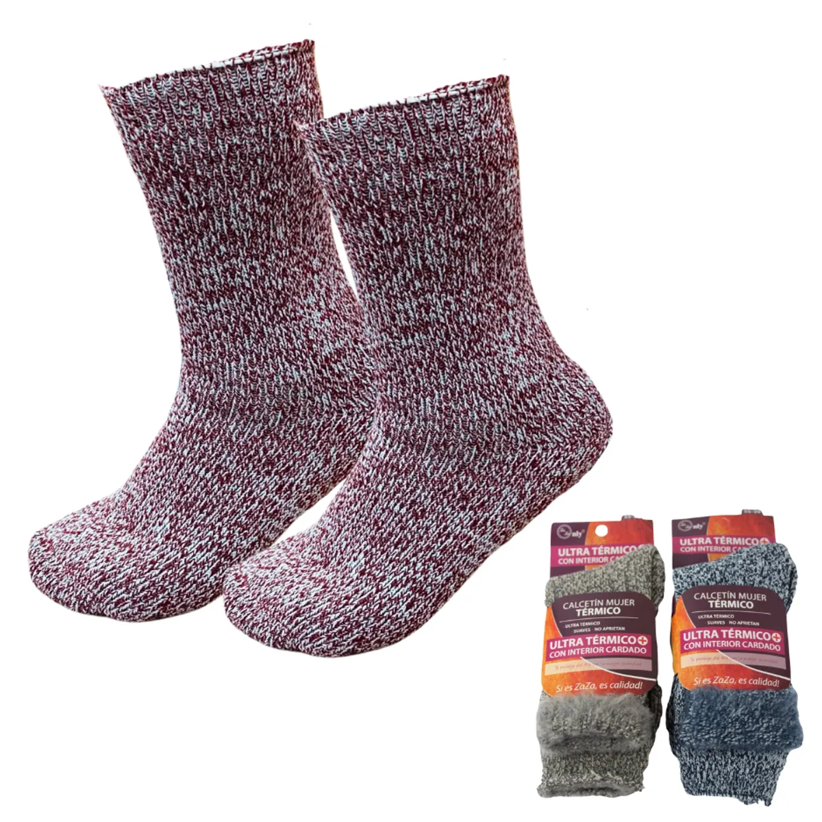 GARSIL - Calcetines  Para Mujer Ultra Termicos Cardado Suaves Talla 36-40