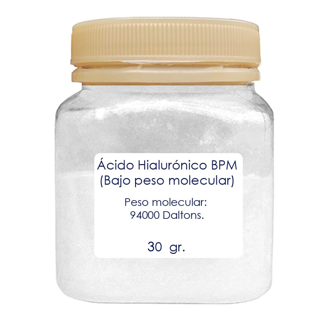 BIOV - Acido Hialuronico en Polvo Puro Bajo Peso Molecular 30g Bio V