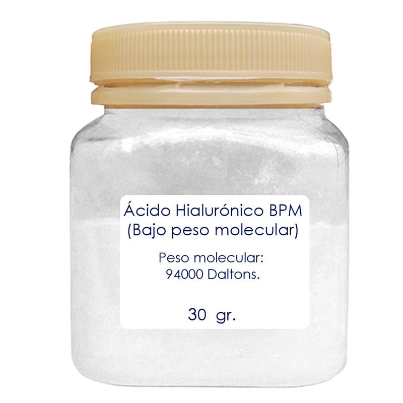 BIOV - Acido Hialuronico en Polvo Puro Bajo Peso Molecular 30g Bio V