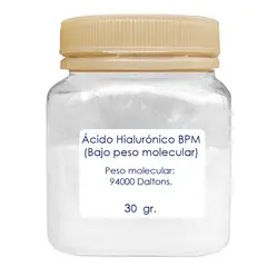 BIOV - Acido Hialuronico en Polvo Puro Bajo Peso Molecular 30g Bio V