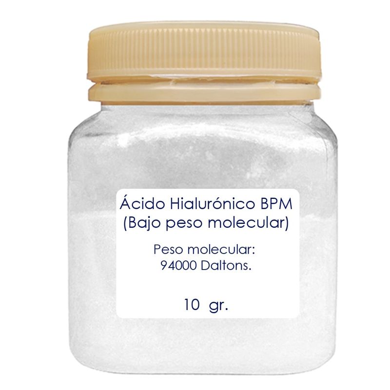 BIOV - Acido Hialuronico en Polvo Puro Bajo Peso Molecular 10gr Bio V