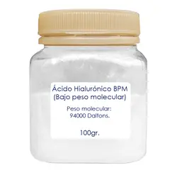 BIOV - Acido Hialuronico en Polvo Puro Bajo Peso Molecular 100gr Bio V