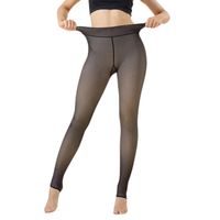 Calza Termica Mujer Efecto Piel Panty Con Chiporro Invierno