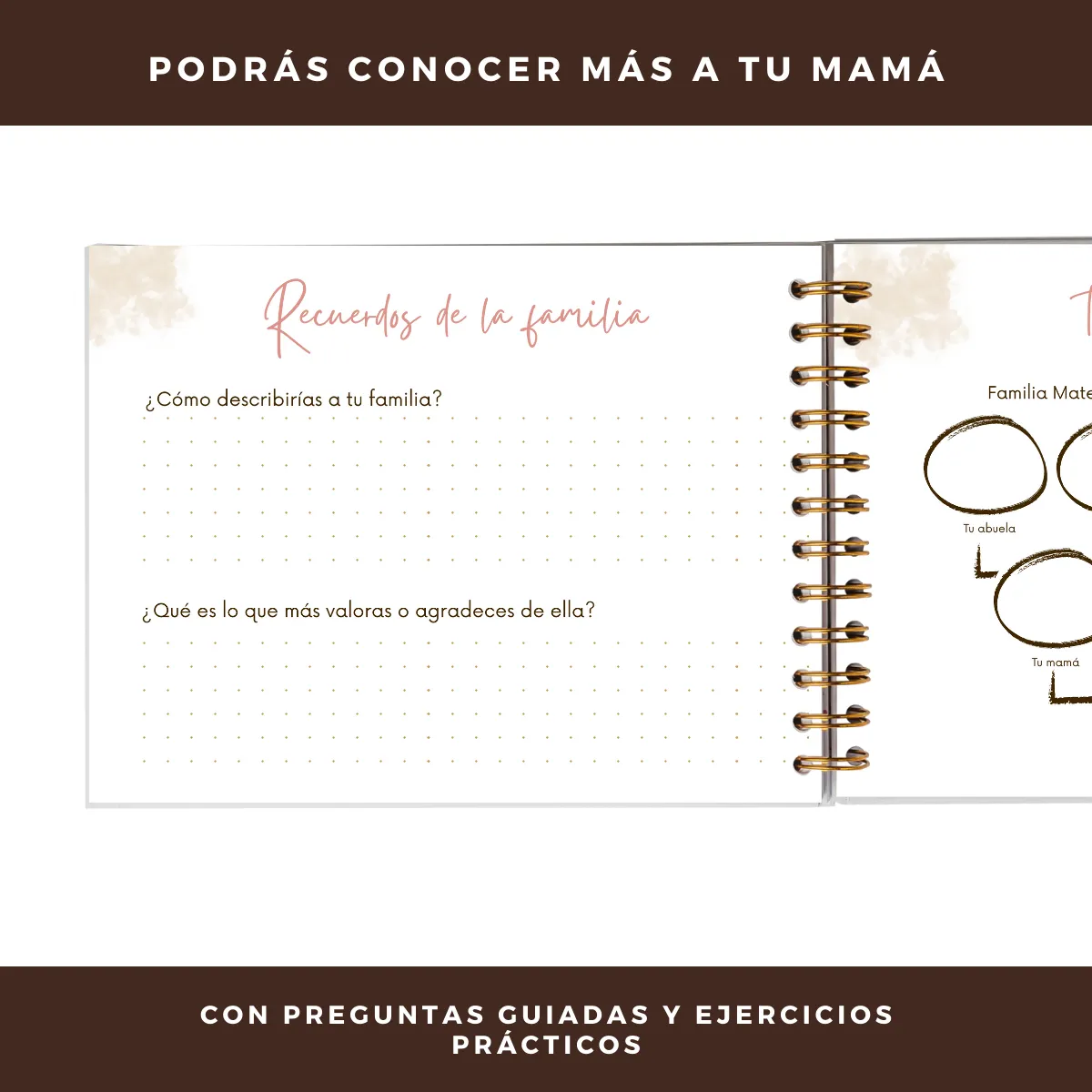 GENERICO - Mamá Cuéntame Tu Historia -Regalo Día De La Madre- Naranja