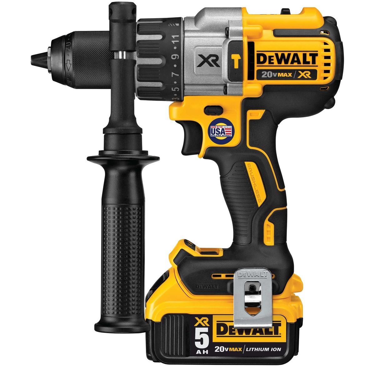DEWALT - Kit taladro percutor 1/2" 20V DEWALT DCD996P2T-B2