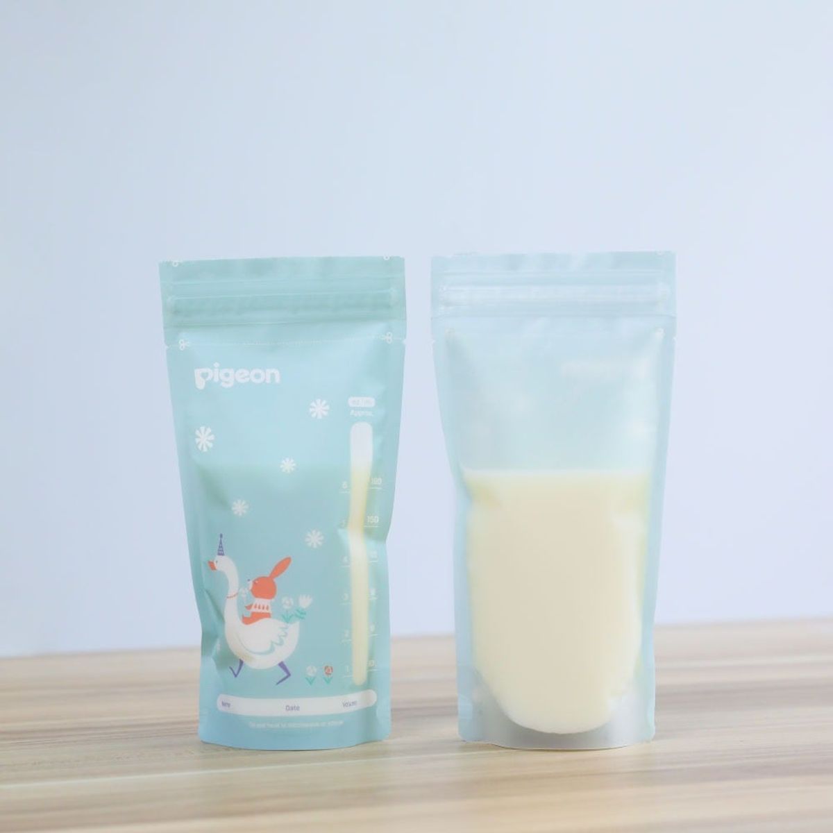 PIGEON - Bolsas Para Leche Materna 180 ml 25 PCS Animalitos