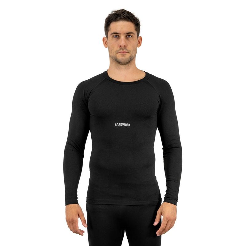 HARDWORK - Primera Capa HW Patagonia Spandex Negro Camiseta