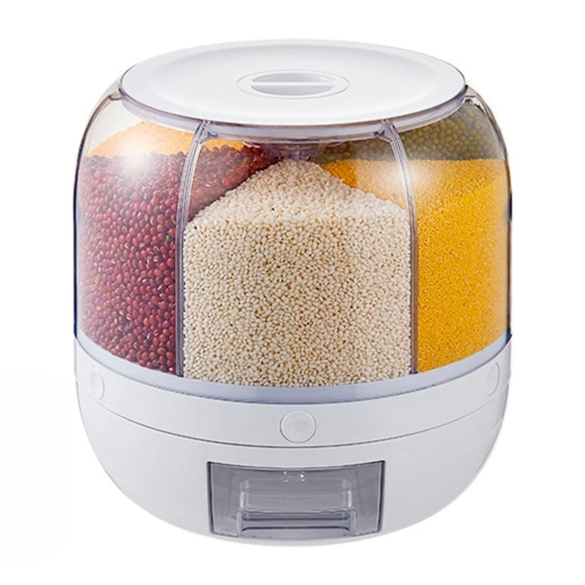 GENERICO - Dispensador Giratorio Para Granos Contenedor de Alimentos