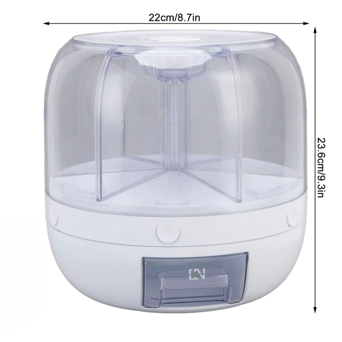 GENERICO - Dispensador Giratorio Para Granos Contenedor de Alimentos