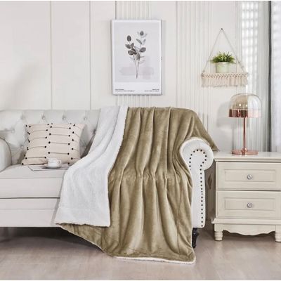 Imagen 2 del producto Frazada Manta Plush Sherpa Extra suave 200x230cm