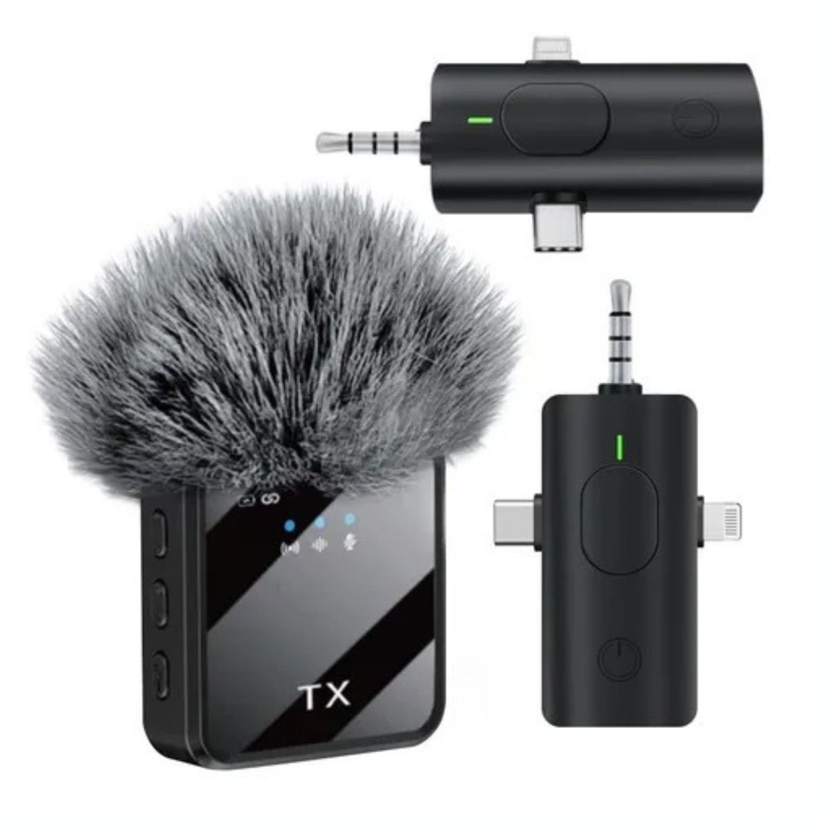 GENERICO - Micrófono inalámbrico F11 3x1 para iPhone Android  Auxiliar3.5