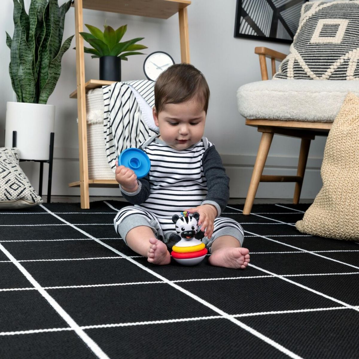 BABY EINSTEIN - Cascabel Apilable Zebra Baby Einstein