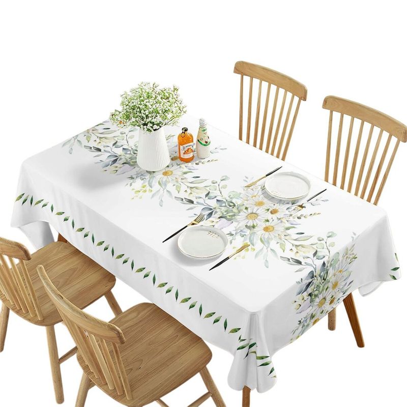 GENERICO - Mantel De Mesa Rectangular Impermeable Estampado Medida 140cm x 220cm
