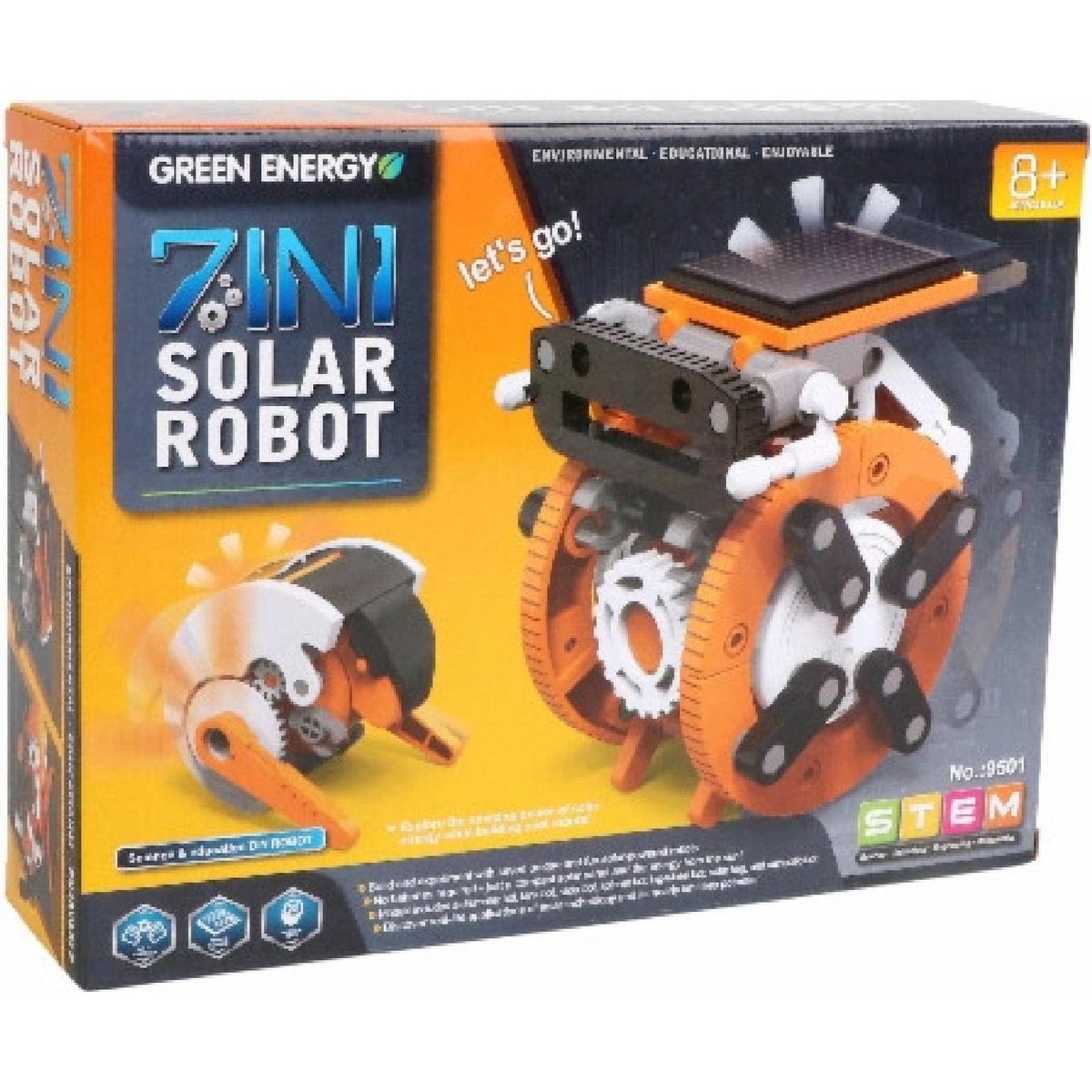 GENERICO - Robot Solar Educativo Para Armar Steam 7 En 1 Juguete Regalo