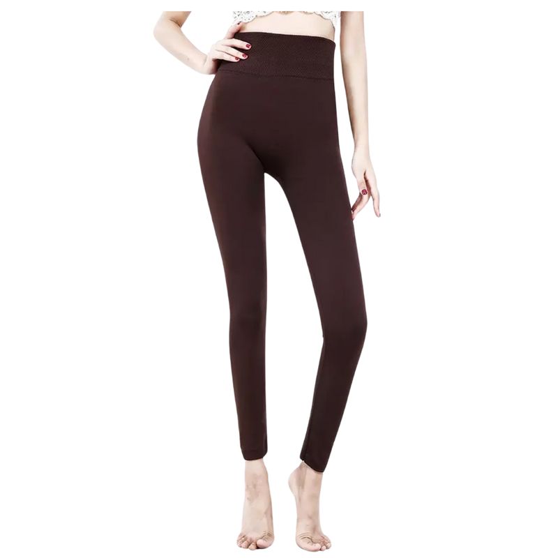GARSIL - CALZA LEGGINS CON POLAR REDUCTORA MOLDEADORA TERMICA MUJER