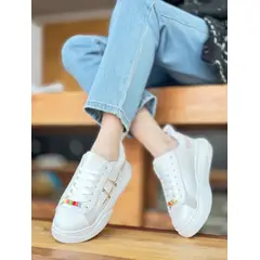 SNOOPY - Zapatillas Casuales Blancas Mujer M468