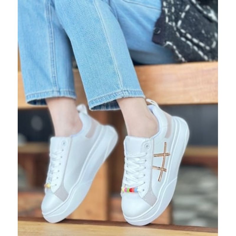 SNOOPY - Zapatillas Casuales  Blancas  Mujer M468